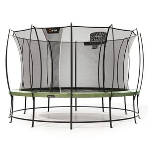 VULY Ultra 2 Pro Extra Large 16ft Trampoline with Enclosure - Round Kids Trampolines Bundle With Basketball Hoop