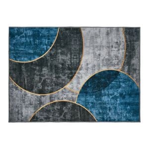 Oikiture Abstract Geometric Area Rug Washable Low Pile Carpet Decor 280X380cm