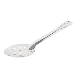 Vogue Serving Spoon Perforated Stainless Steel 280mm Commercial Kitchen Utensil