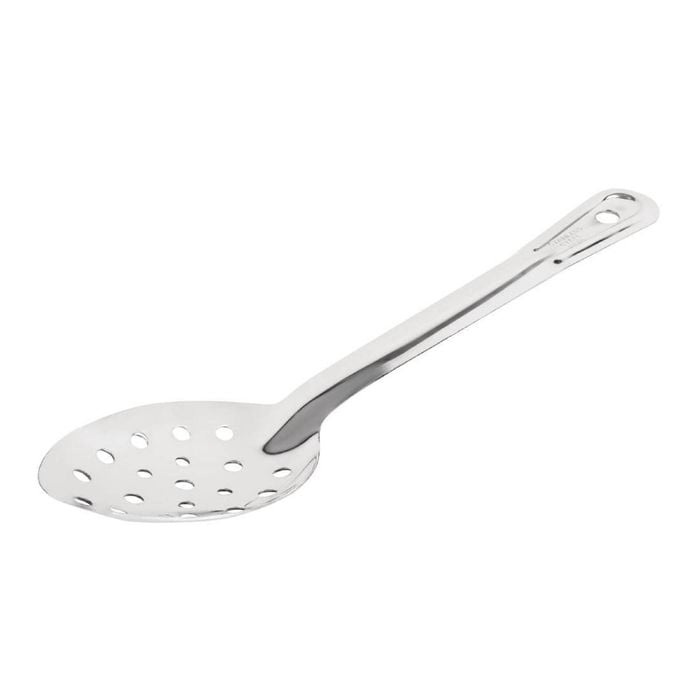 Vogue Serving Spoon Perforated Stainless Steel 280mm Commercial Kitchen Utensil