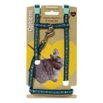 Rosewood Paw Print Chest 25-41cm Harness & Lead Set Pet Leash Assort