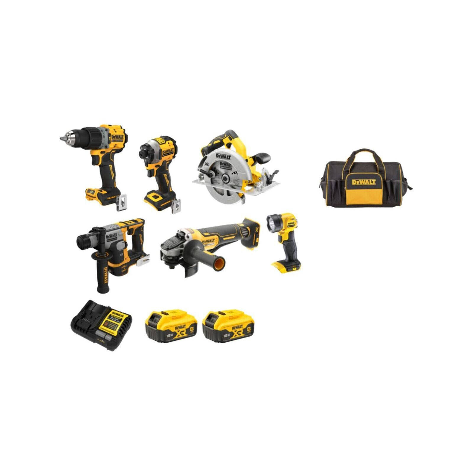 DeWALT 18V XR 5.0Ah Li-ion Brushless 2 Piece Combo Kit DCZ294P2-XE thumbnail 2