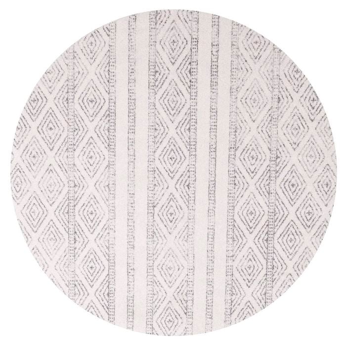 The Rug Connection Jaya 450 Off White 240x240cm - Large Round Transitional Pet Friendly Indoor Rug