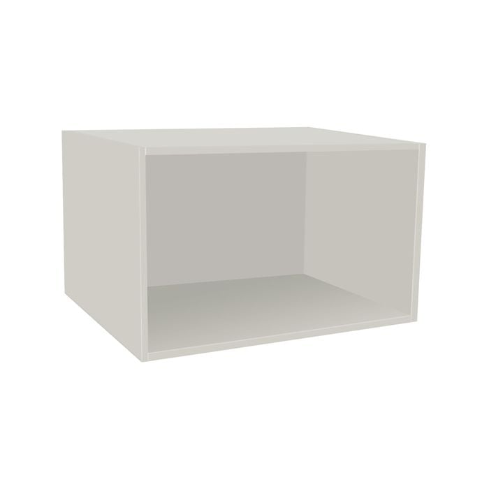 Kaboodle 300-399mm White Pepper Customisable Deep Open Slimline Shelf