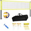 Salelink Outdoor Volleyball Net Set with Adjustable Pole