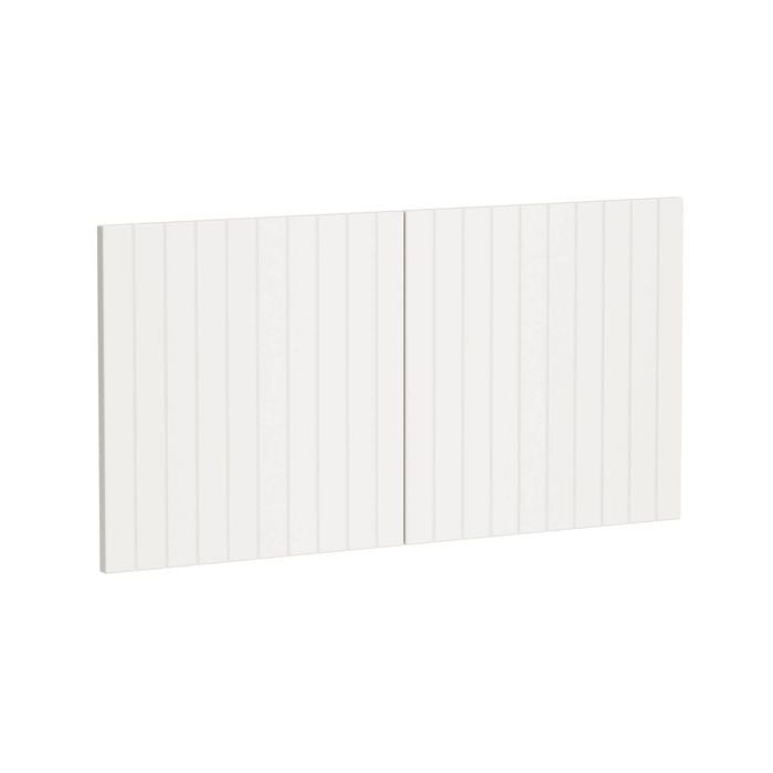 Kaboodle 1000mm Vanilla Essence V-Groove Fridge Cabinet Doors - 2 Pack