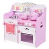 Costway Kids Kitchen Pretend Play Set Wooden Cooking Toys