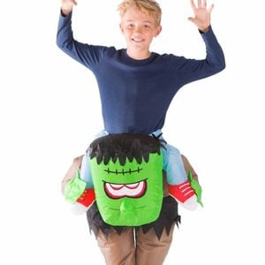 Inflatable Piggyback Kids Halloween Frankenstein Monster Costume - One Size