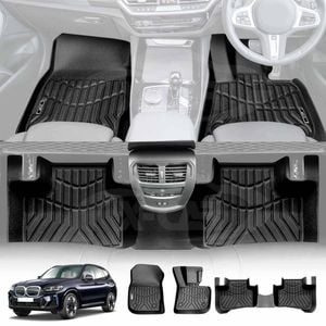 3D All-Weather Floor Mats for BMW iX3 2023-2025 Heavy Duty Customized Liners Full Set Carpet