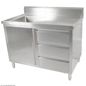 Modular Systems Cabinet With Left Sink Sc-7-1200l-h
