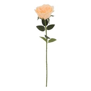 50cm Peach Open Rose Artificial Flower - Peach