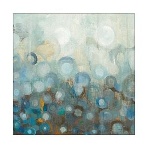 Artey | Blue and Bronze Dots VIII - Stretched Canvas - Stretched Canvas - 140 x 140cm