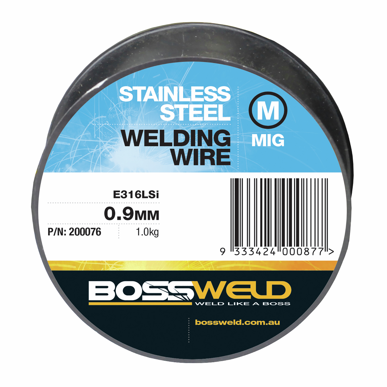 Bossweld 0.9mm 1.0kg Stainless Steel 316LSi MIG Wire product image