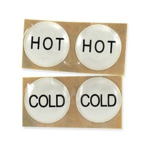 FIX-A-TAP 19mm Hot/Cold Button Indicators - 2 Pack