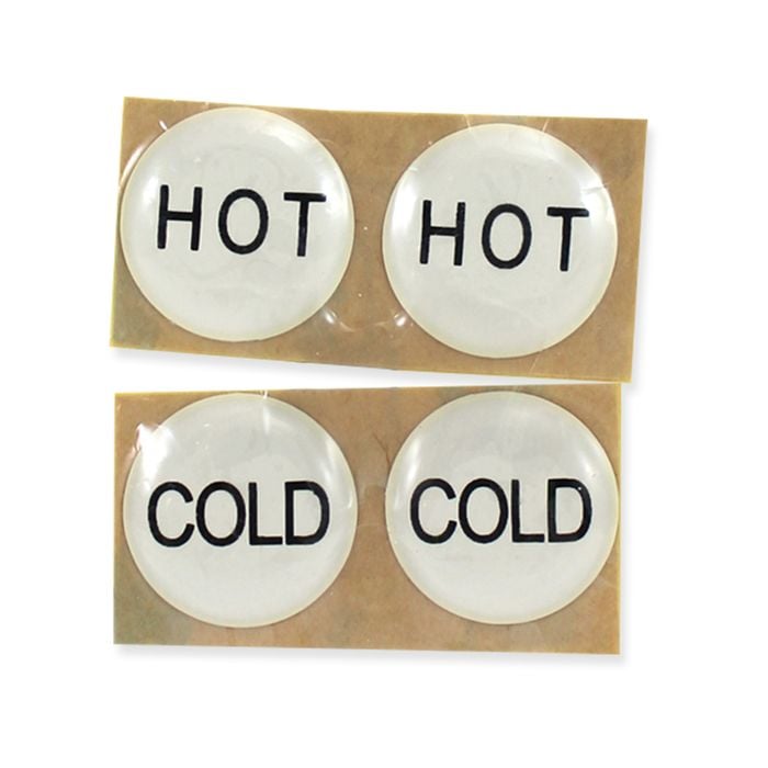 FIX-A-TAP 19mm Hot/Cold Button Indicators - 2 Pack