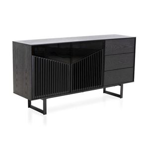 Modern Furniture MONTANA Sideboard Buffet 160cm - Black Ash