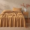 Natural Home Vintage Washed Hemp Linen Sheet Set Rust - King Bed