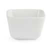 Olympia Whiteware Tall Square Mini Dishes Porcelain White 75x75x48mm 12 Pack