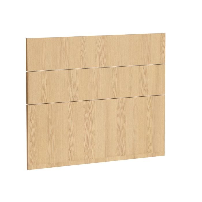 Kaboodle 900mm Oak Latte Modern 3 Drawer Panels
