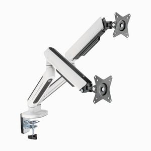 Desky Dual Led Monitor Arm - White