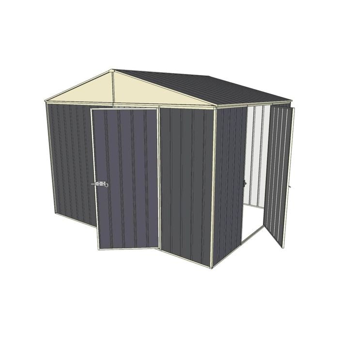 Build-a-Shed 3.0 x 2.3 x 2.3m Gable Single Hinged Side Door Shed - Grey