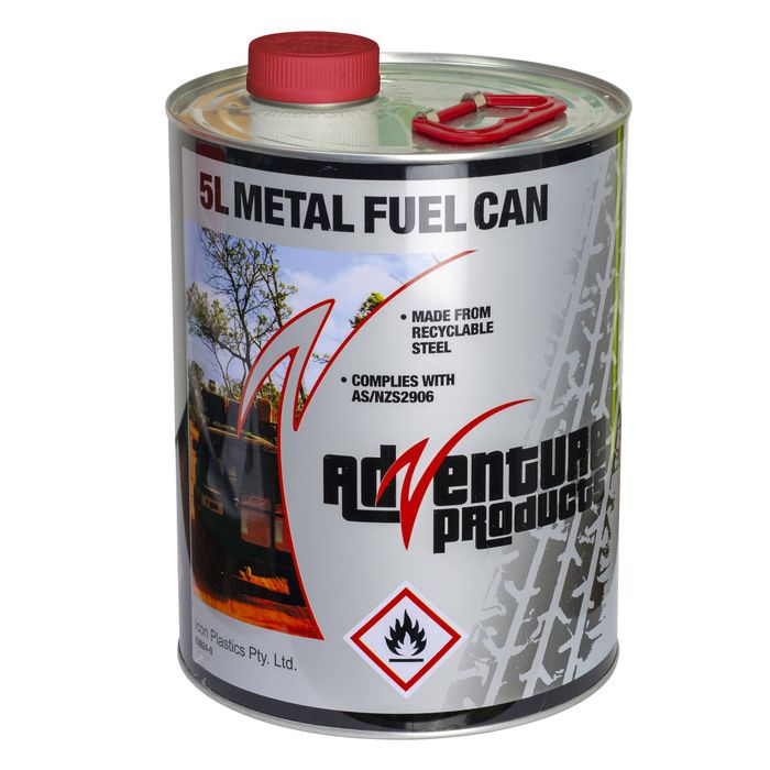 AdVenture 5L Round Metal Fuel Can