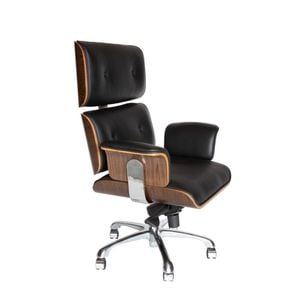 Sk Designer Living | Replica Eames High Back Executive Desk / Office Chair | Black (v2)