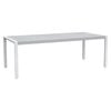 FurnitureOkay Manly Aluminium Outdoor Dining Table (220x100cm) - White