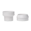 Marley 65mm White Downpipe Curve Leaf Diverter Adaptor Set