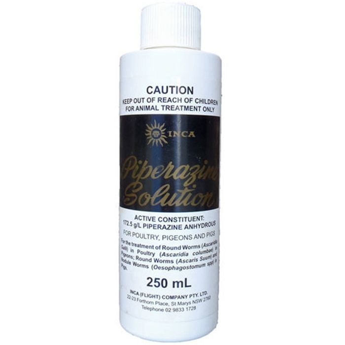 Inca Piperazine Solution Animal Treatment Aid 250ml