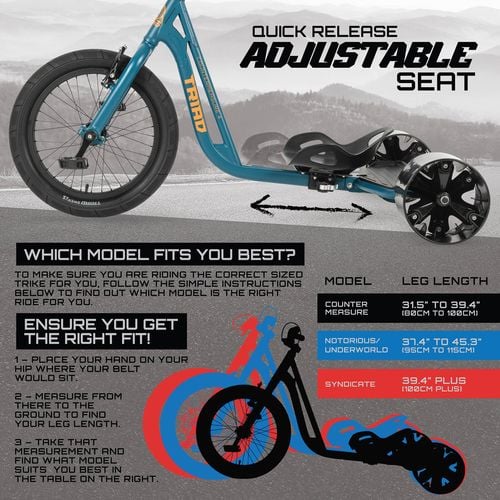 Triad Counter Measure 4 Drift Trike Blue Bunnings Australia