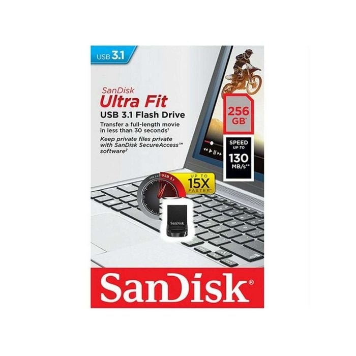 SanDisk Ultra Fit USB 3.1 Flash Drive 256GB SDCZ430-G46
