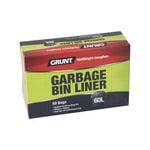 GRUNT 850 x 700mm 60L Rubbish Bags - 50 Pack