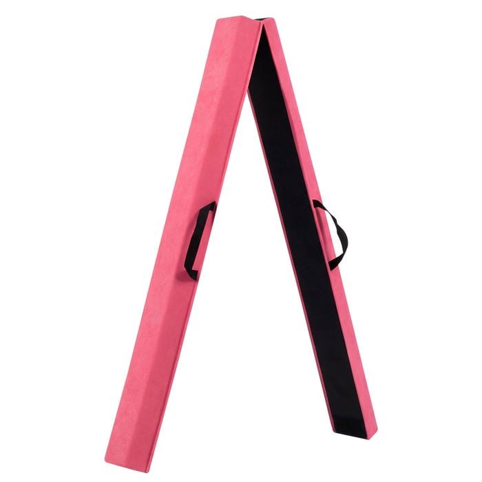 Advwin 8FT Folding Balance Beam for Kids, with Carry Bag for Home Training School, 70kg Capacity, Pink