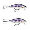 2x Rapala 3.5cm Countdown Sinking Hardbody Balsa Fishing Lures - Gilded Iwana