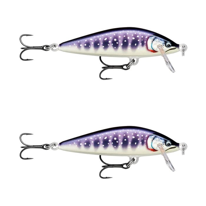 2x Rapala 3.5cm Countdown Sinking Hardbody Balsa Fishing Lures - Gilded Iwana
