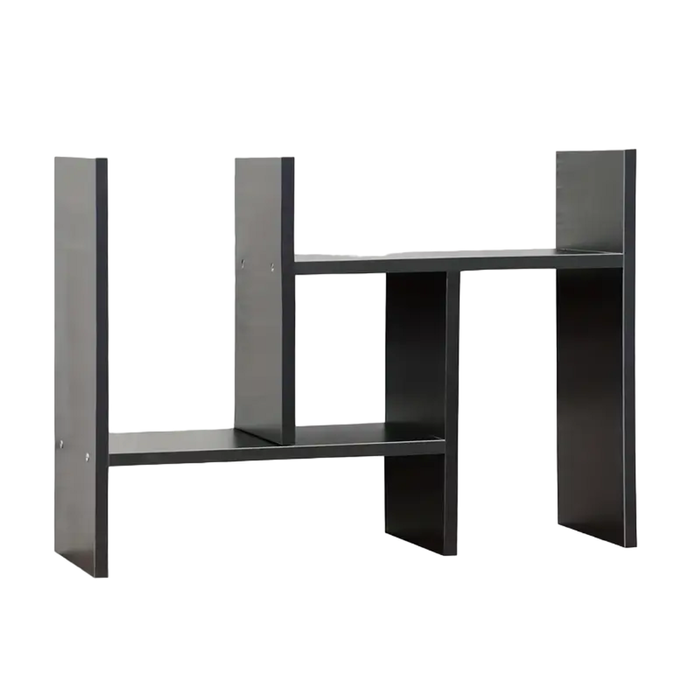 Lifebay Adjustable Wood Bookshelf: Classic Desk Organizer & Storage Rack