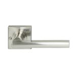 Miles Nelson Satin Nickel Parma Square Rosette Privacy Set