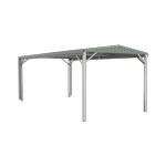 Absco Structures 3.00 x 6.00 x 2.66m Pale Eucalypt Single Gable Carport