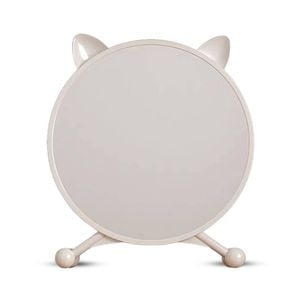 SOGA 40cm White Cat Ear Makeup Mirror No LED