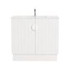 CIBO 900mm White Freshwater Full Height Vanity with White Handle