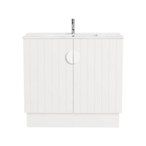 CIBO 900mm White Freshwater Full Height Vanity with White Handle