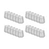 24PK Braz Diamond Tall Tumbler Ribbed Drinking Glass Cup 390ml Clear