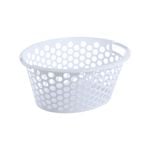 All Set 36L White Circle Oval Laundry Basket
