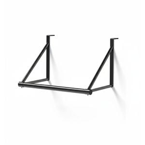 Black Over-the-Door Clothes Hanging Rod