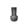 Elegant Collections 25cm Green Hammer Glass Flower Vase