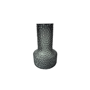 Elegant Collections 25cm Green Hammer Glass Flower Vase