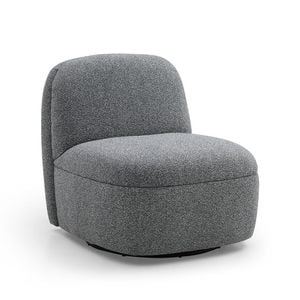 Modern Furniture LEXTER 74x80cm Swivel Lounge Chair - Dark Grey