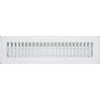 Accord 5 x 30cm White Metal Kick Rail Vent