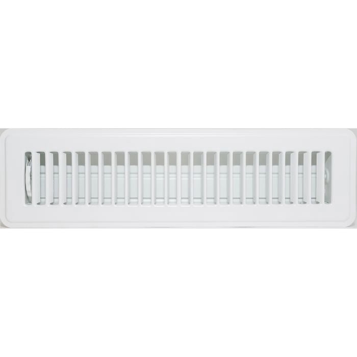 Accord 5 x 30cm White Metal Kick Rail Vent